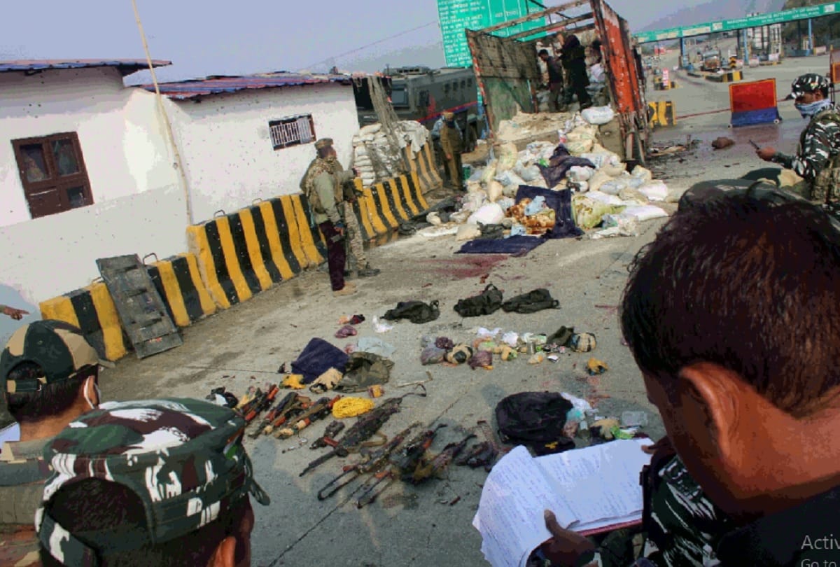 nagrota encounter: how did the four terrorists reach ban toll plaza from Samba sector