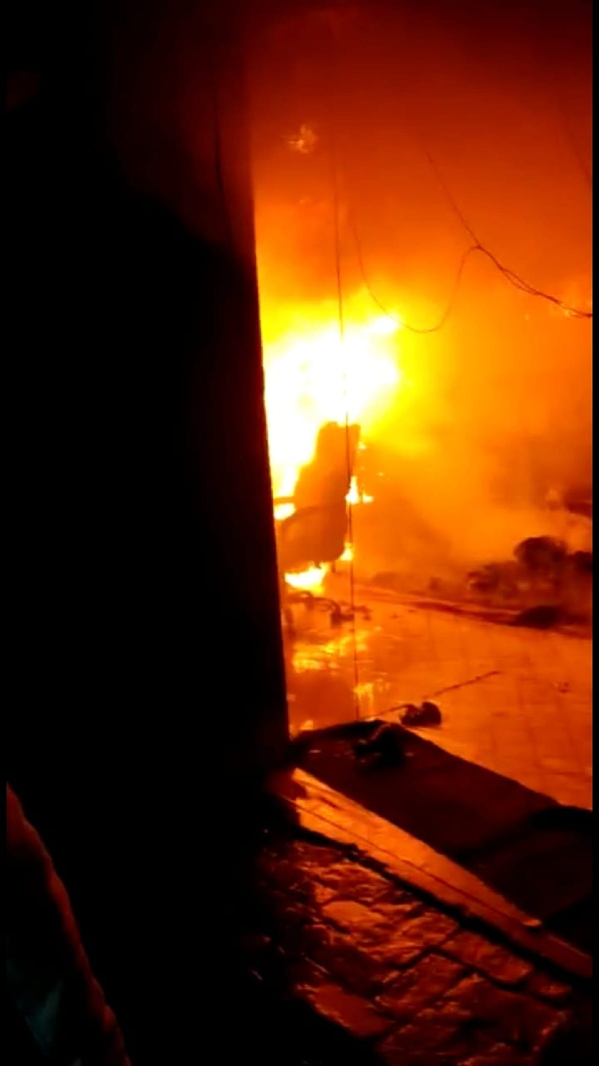 delhi: One dead and two rescued after a fire that broke out at a mask manufacturing unit in Mayapuri
