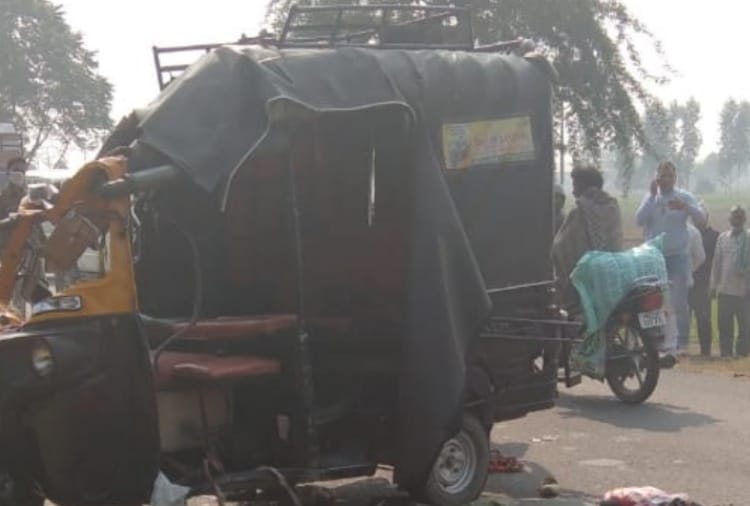 four died and ten injured in road accident in Fatehabad of Haryana