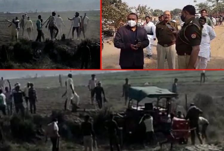 Clash between Farmers of Haryana and uttar pradesh at the Bank of Yamuna river