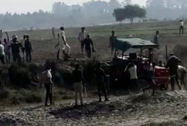 Clash between Farmers of Haryana and uttar pradesh at the Bank of Yamuna river