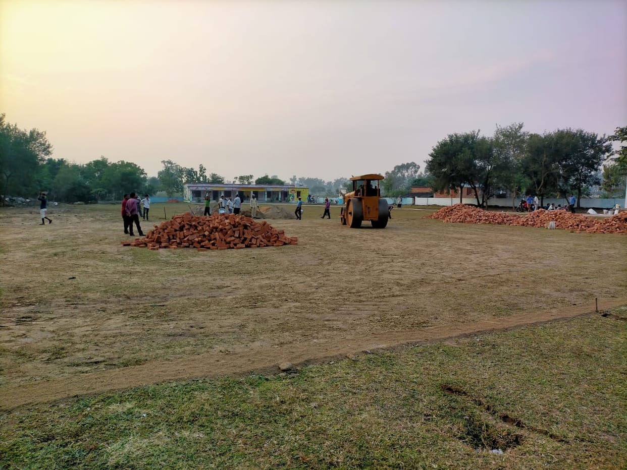 CM Yogi Adityanath visit in Sonbhadra helipad construction started in Karamon