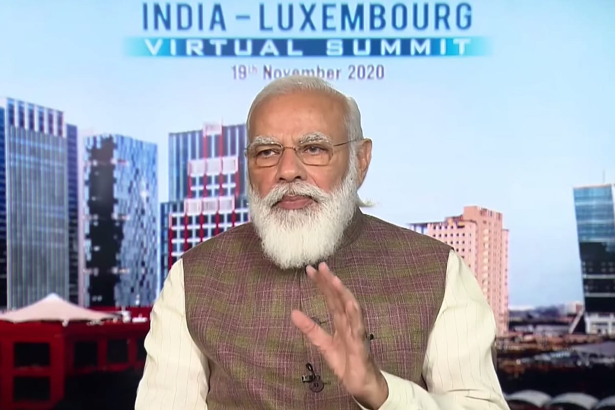 PM Narendra Modi takes part in India-Luxembourg virtual summit