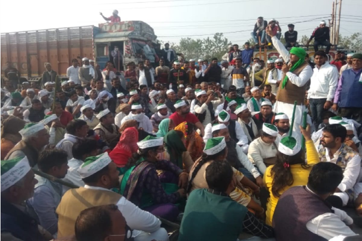 Bhakyu protests against Uttarakhand Chief Minister in Saharanpur