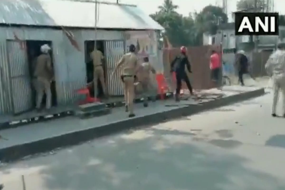 West bengal: TMC and BJP workers clash in Cooch Behar, Police resort to baton-charge