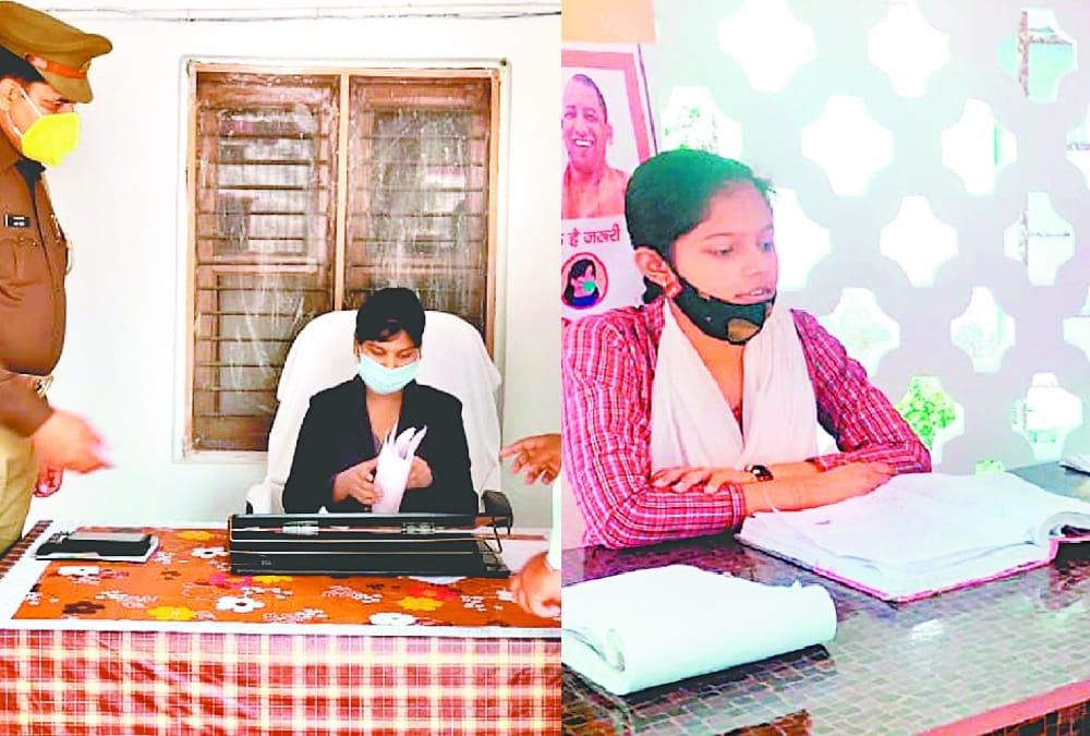 Girl students become incharge for one day in Amethi.