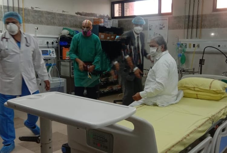 Haryana Health minister anil vij gets trial dose of covaxin