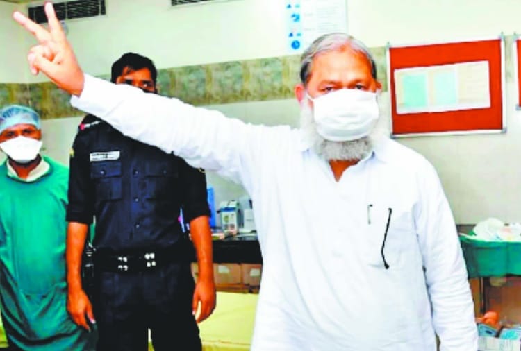 Haryana Health minister anil vij gets trial dose of covaxin