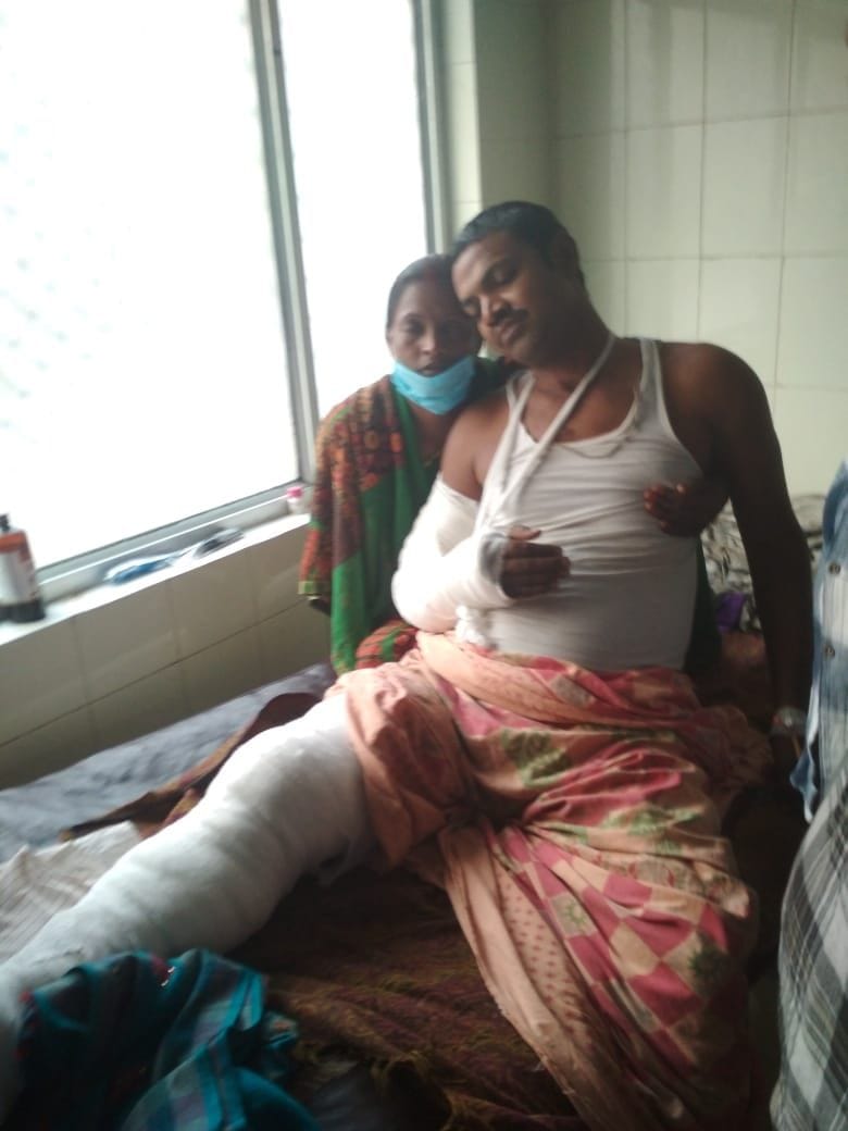 criminals brutually beaten farmer in pipri kotwali are, hospitalised