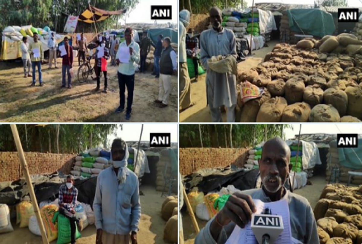 Moradabad Farmers say that no staff and officer for last 3 days at UP govt procurement center at in Dindori village