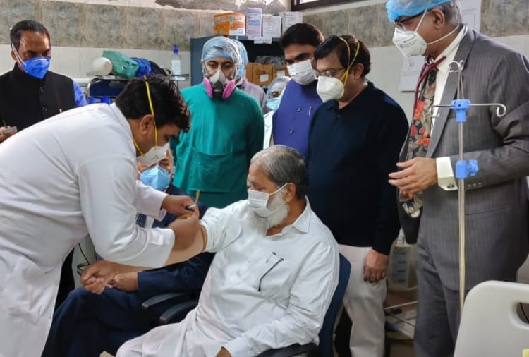 Trial dose of Covaxin given to Haryana Health Minister Anil Vij