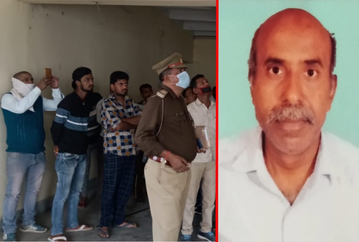 dead body of Maharajganj District Panchayat employee found hanging from noose