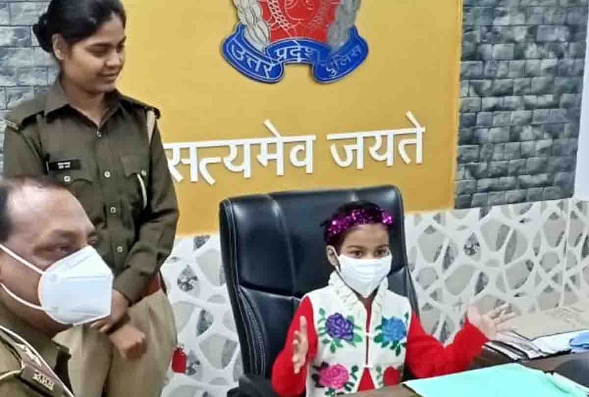 on world children's day girls made one day police officer in kanpur