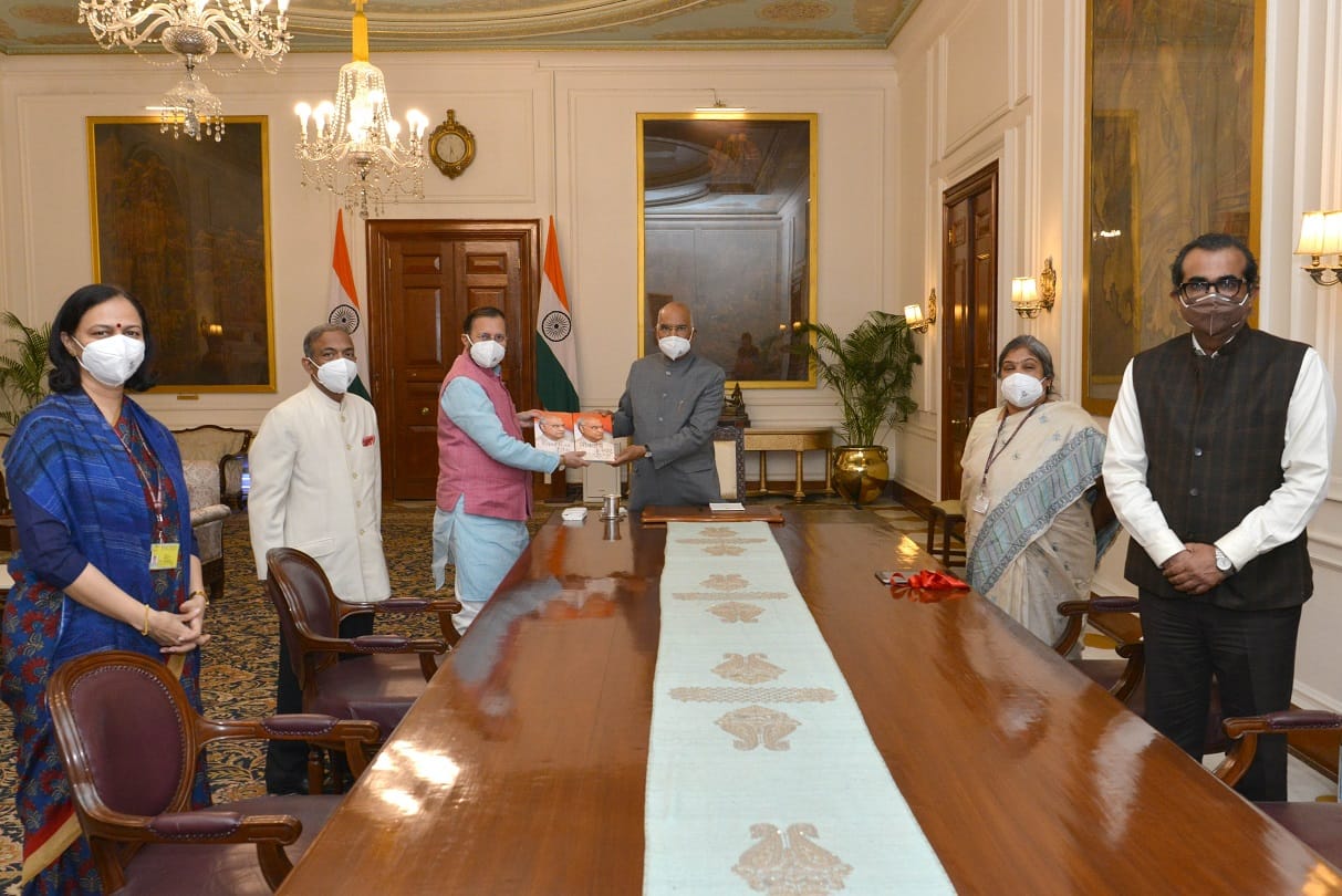Rajnath Singh, Prakash Javadekar released two books based on select speeches of the President Ramnath Kovind