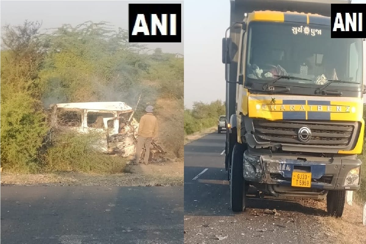 Accident in Gujarat: Seven people killed in collission between a truck and a car in Patdi Surendranagar