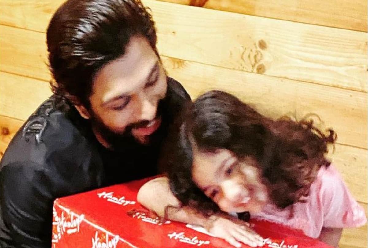 Allu Arjun daughter Allu Arha is celebrating her fourth birthday today He surprised her with a gift and penned an adorable note