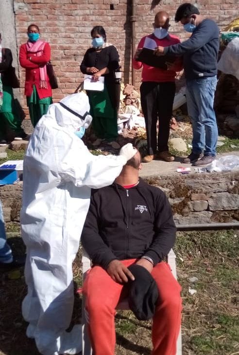 four corona positive in salooni