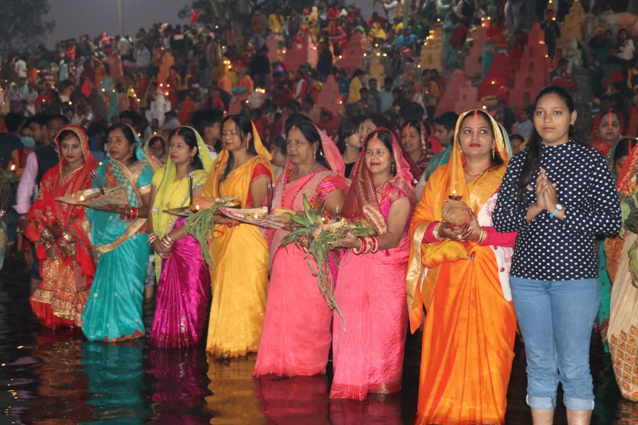 Blow of chhath festival