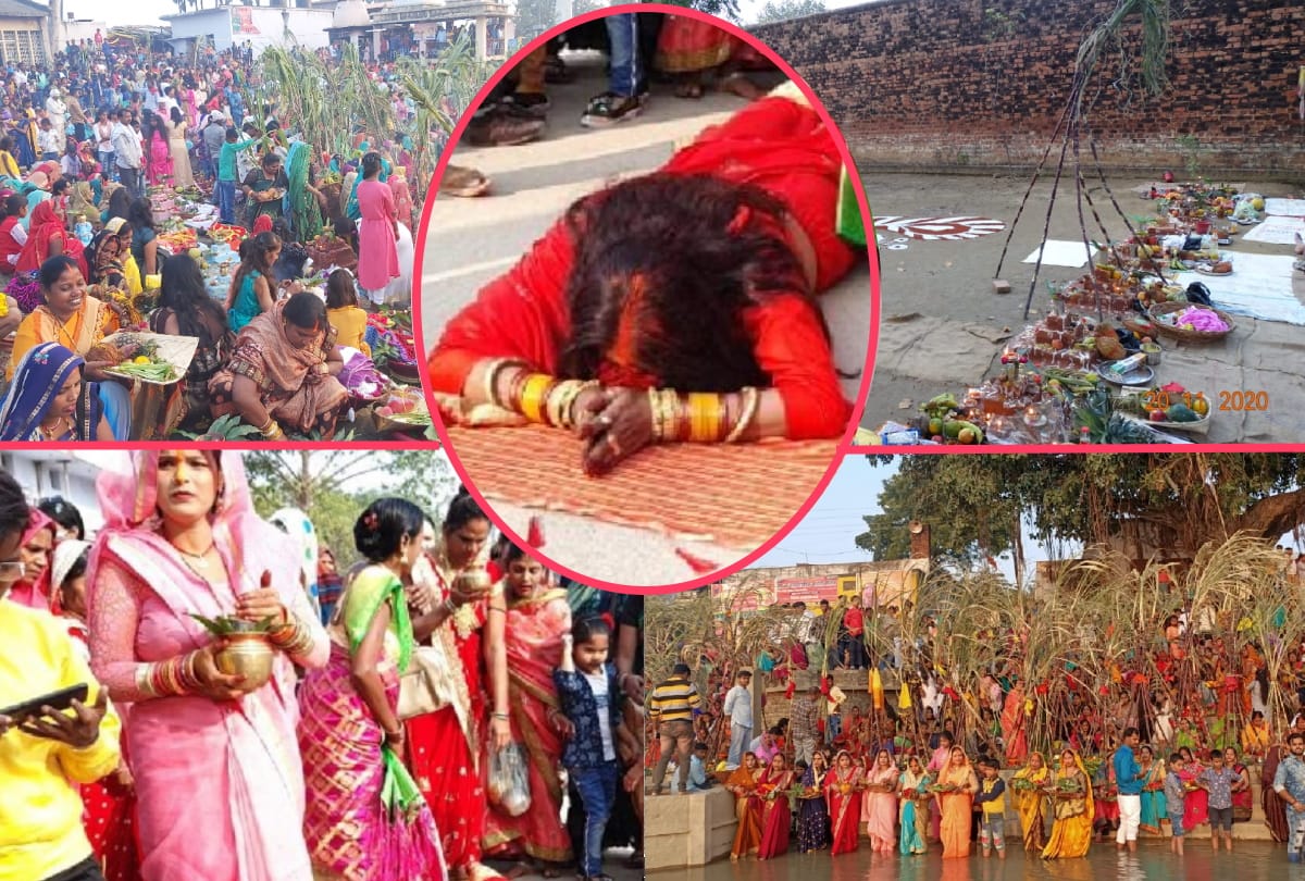 Chhath puja celebrated Kinnar Mahamandaleshwar reached Chhat Ghat two km away