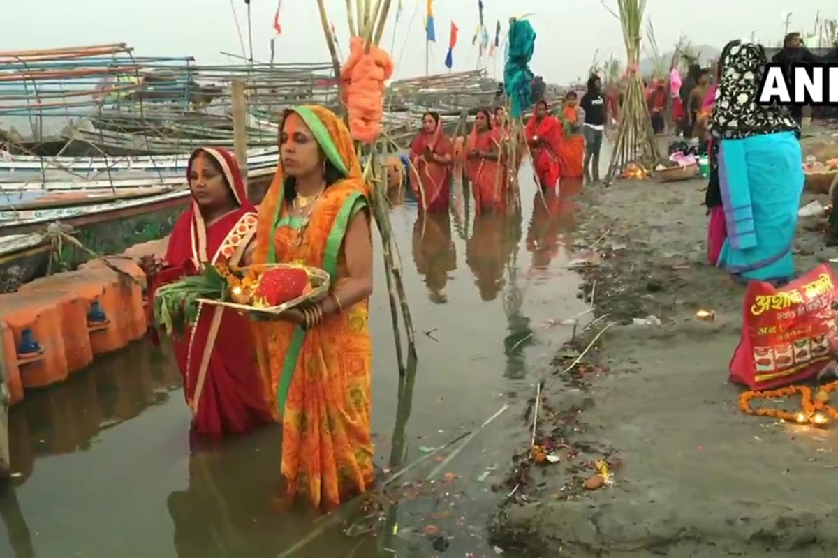 Chhath Puja completed today by offering arghya to the rising sun