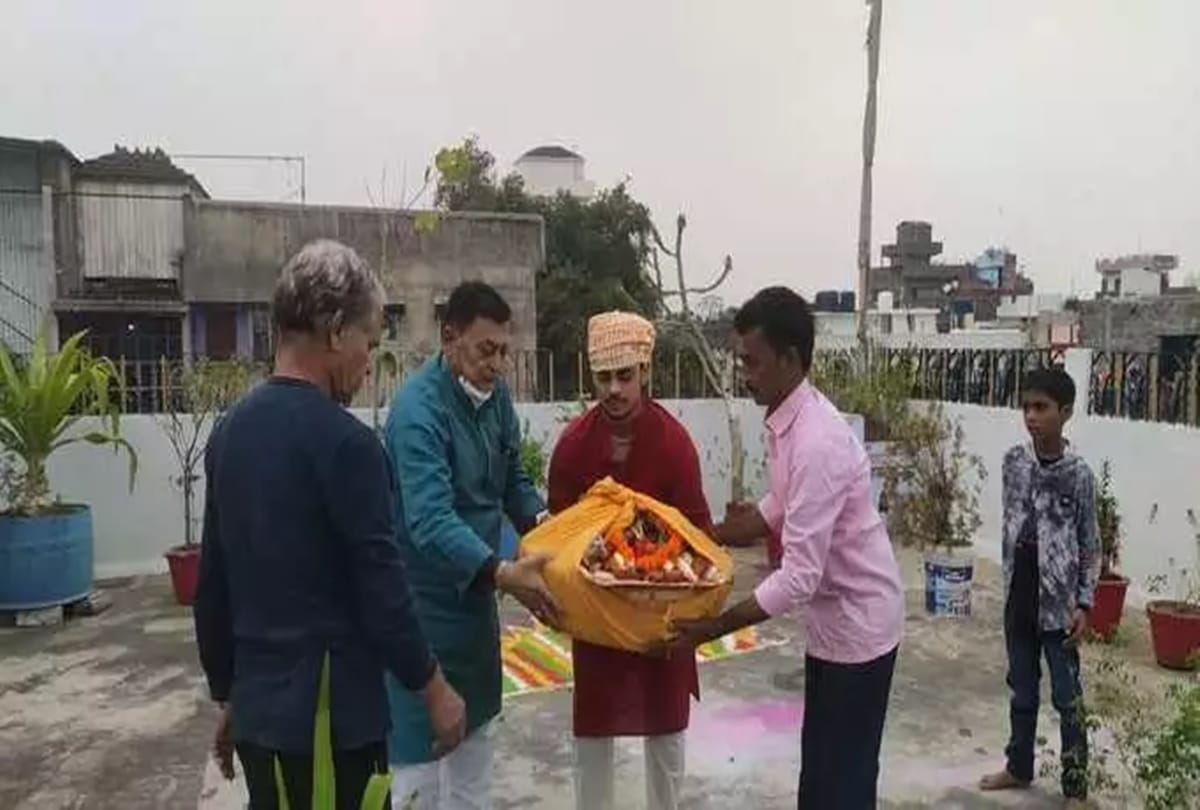 Mumbai Indians star batsman Ishan kishan celebrates chhath puja with family