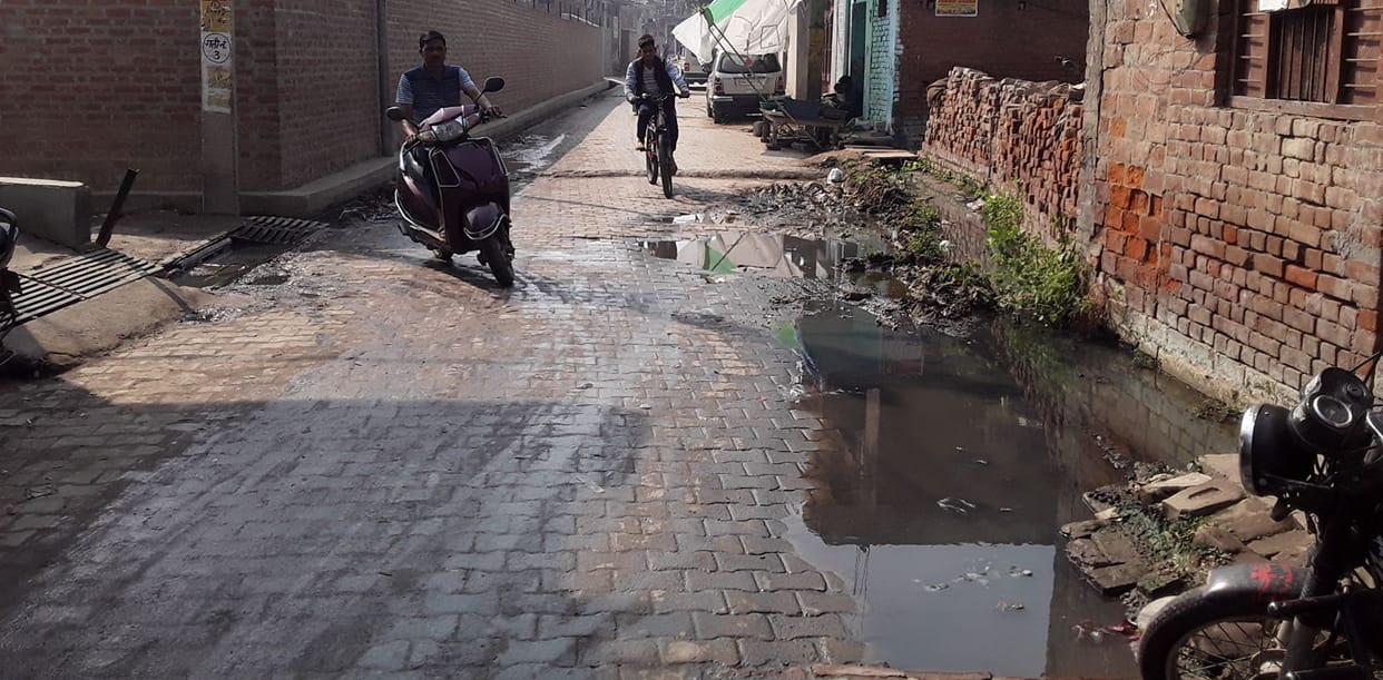 Waterlogging became a problem in the settlement of former MLA
