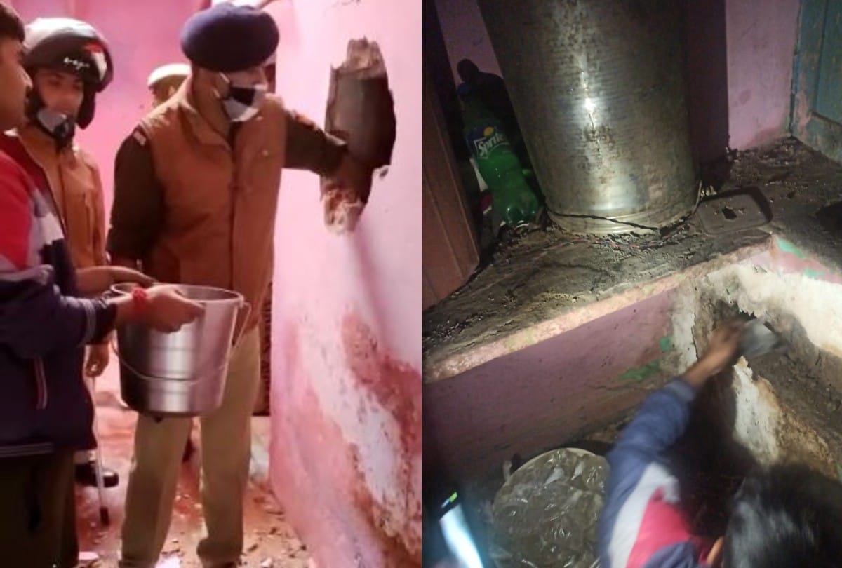 police busted raw liquor factory in the house in agra