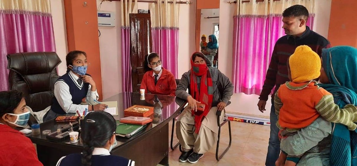 Girl students commanded the police station for a day