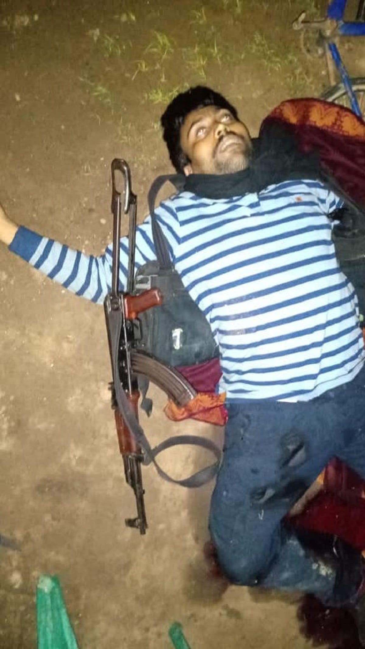 One lakh Naxalite leader in Gaya killed in encounter, AK 47 and rifle recovered Bihar