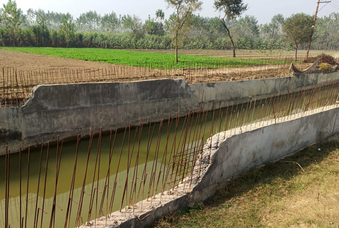 Water filling in railway underpass, villagers worried