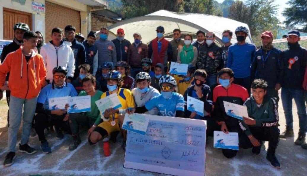 Deepak Mehta of Lohaghat became the winner of the first cycle race