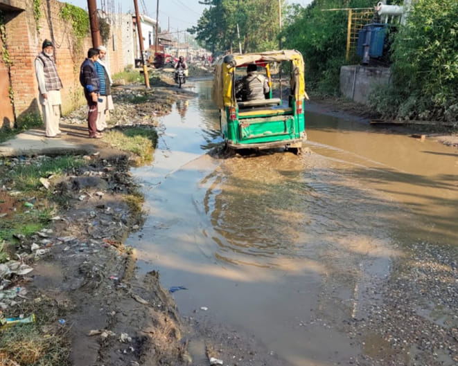 Roads become ponds in wards covered by Smart City