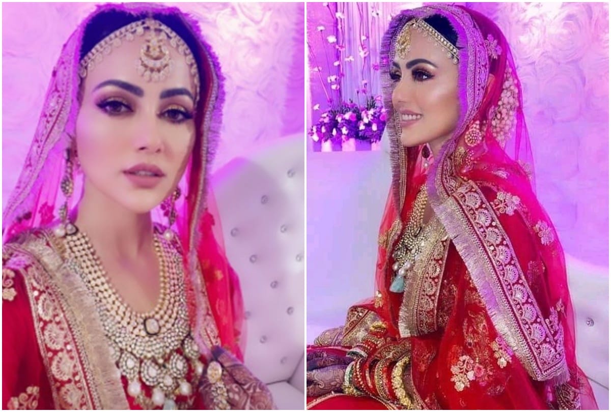 Sana Khan Shares Her Bridal Look After Marriage With Maulana Anas Mufti