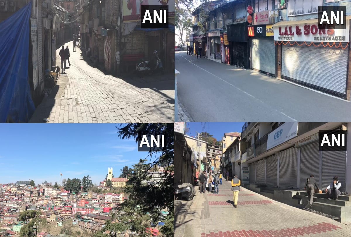 Coronavirus: markets remained closed in Himachal capital Shimla