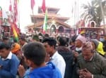 नेपाल के त्रिपुरा सुंदरी मेले में उमड़ी श्रद्धालुओं की भीड़।