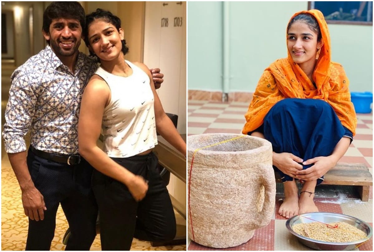The wedding rituals of Bajrang Punia and Sangeeta Phogat begin, there will be eight rounds in the marriage, one rupee will be received