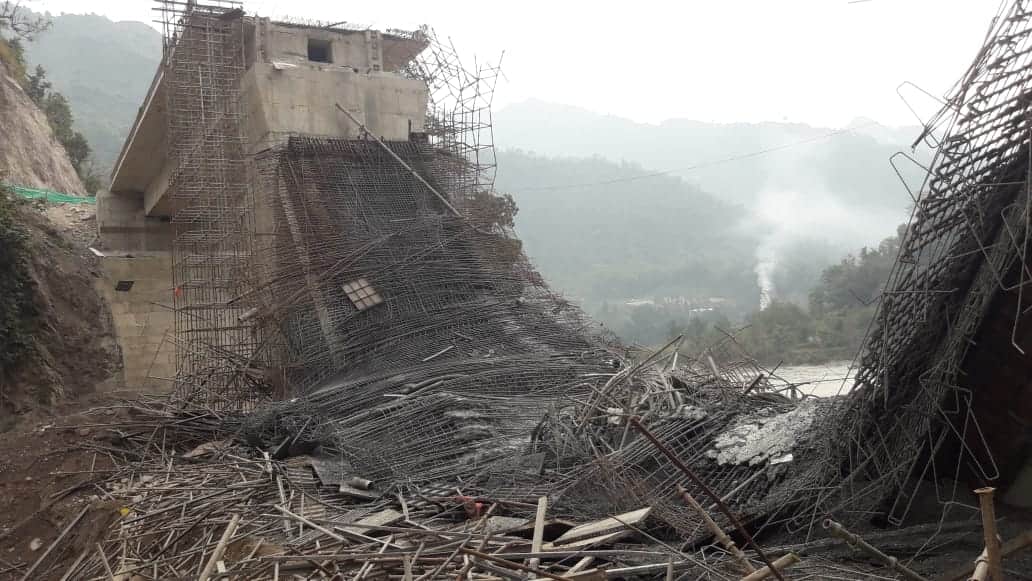 Uttarakhand Latest News: Four Lane under construction Bridge Collapse on Rishikesh Badrinath Highway