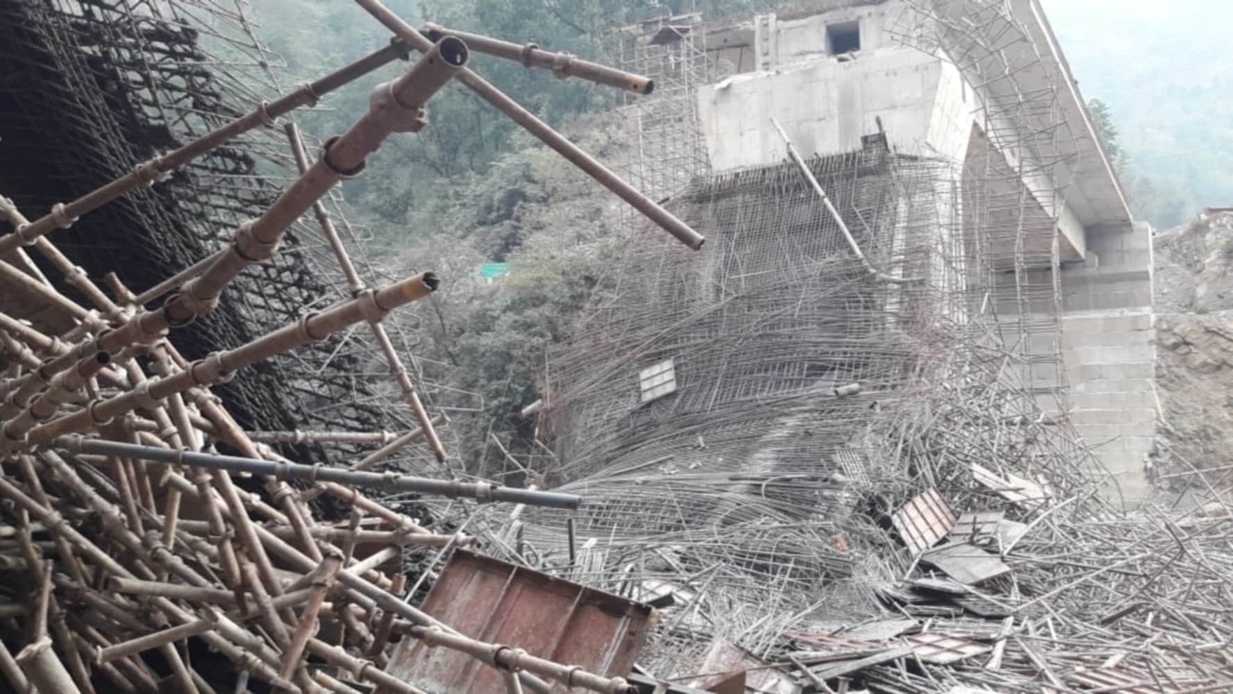 Uttarakhand Latest News: Four Lane under construction Bridge Collapse on Rishikesh Badrinath Highway