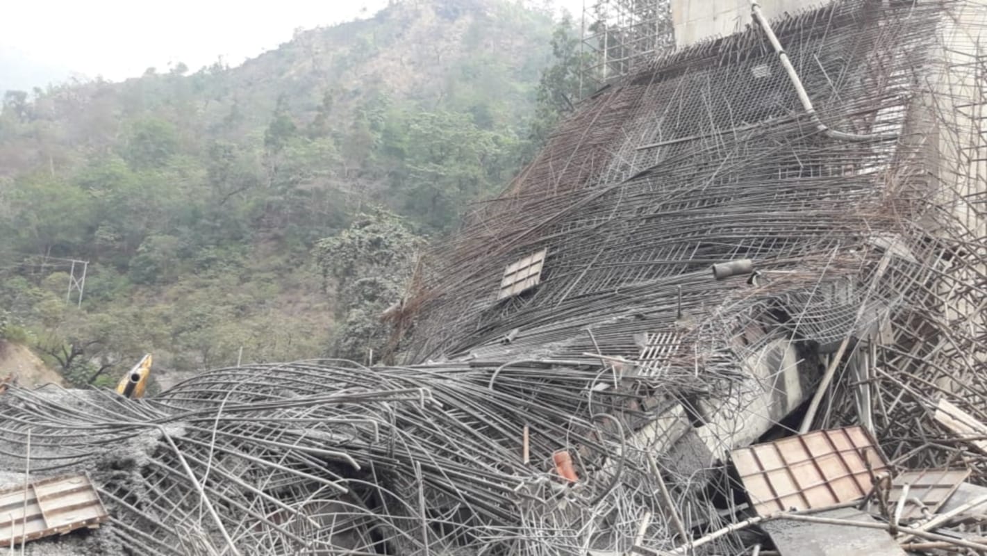 Uttarakhand Latest News: Four Lane under construction Bridge Collapse on Rishikesh Badrinath Highway