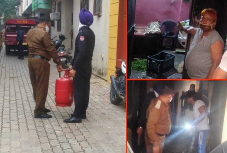 Five people scorched due to fire breaks out in gas cylinder at ManiMajara