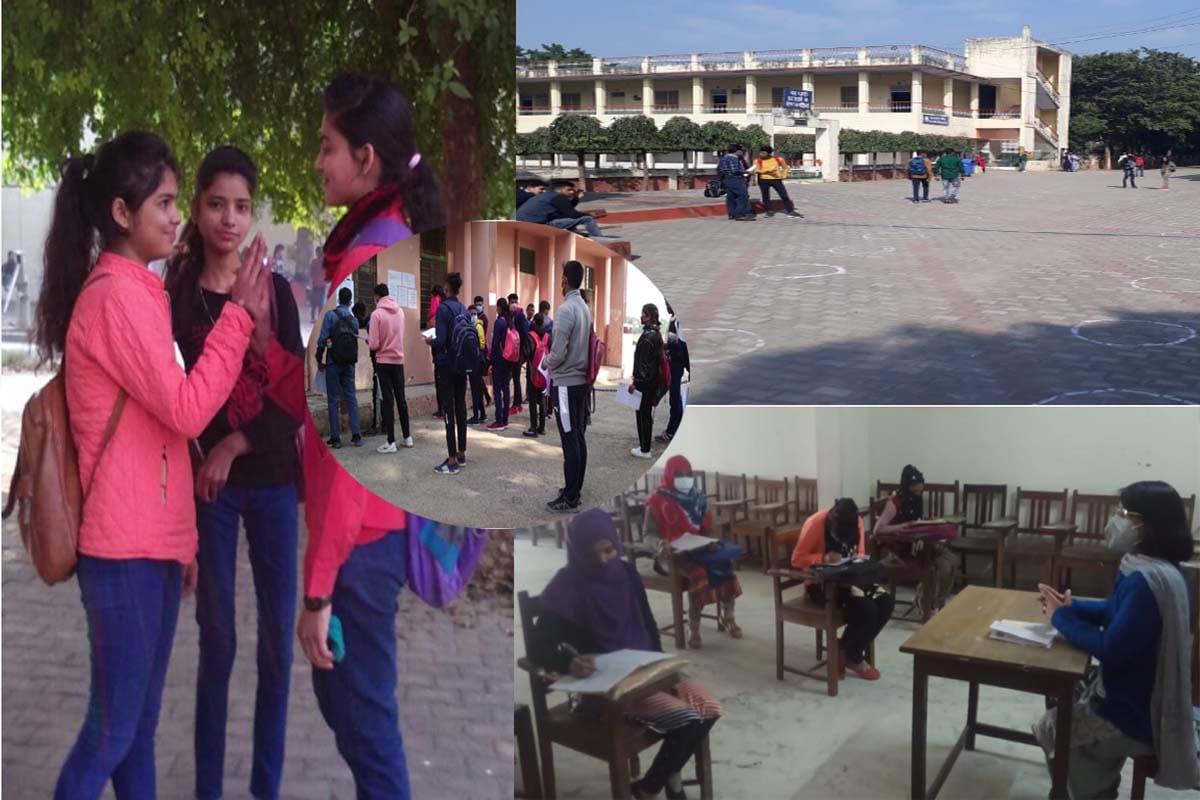 After eight months, college campus opened in Meerut, covid 19 changed the view of classes