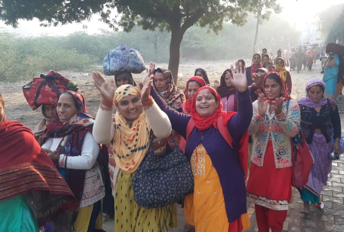 Mathura Akshay Navami 2020 News: Akshay Navami 2020 devotees gathering on parikrama marg in mathura