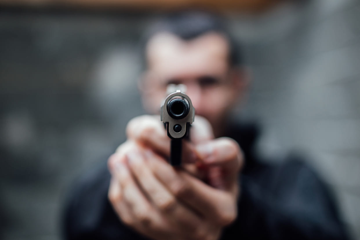 Drug De addiction center employees attacked gun firing crime news