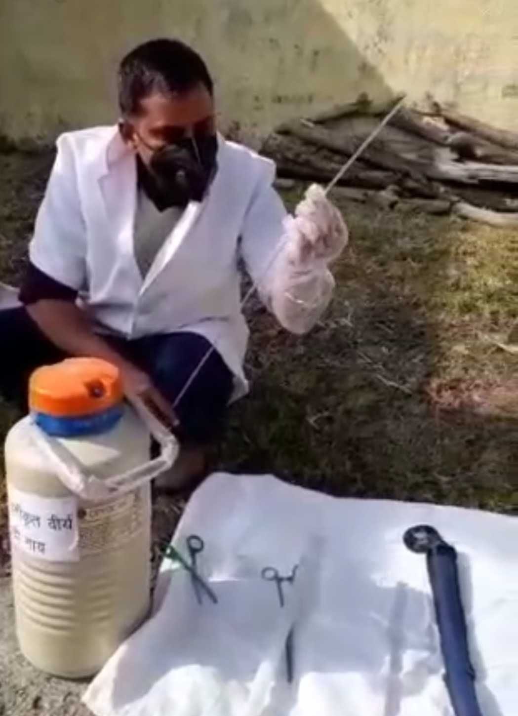 Animal breeding center gets 100 classified seaman straws for the first time