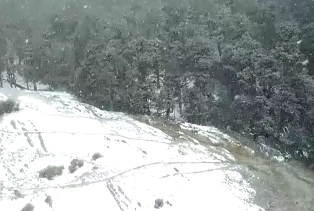 Uttarakhand Weather Latest News: Snow covered Auli Beautiful Visuals after Snowfall