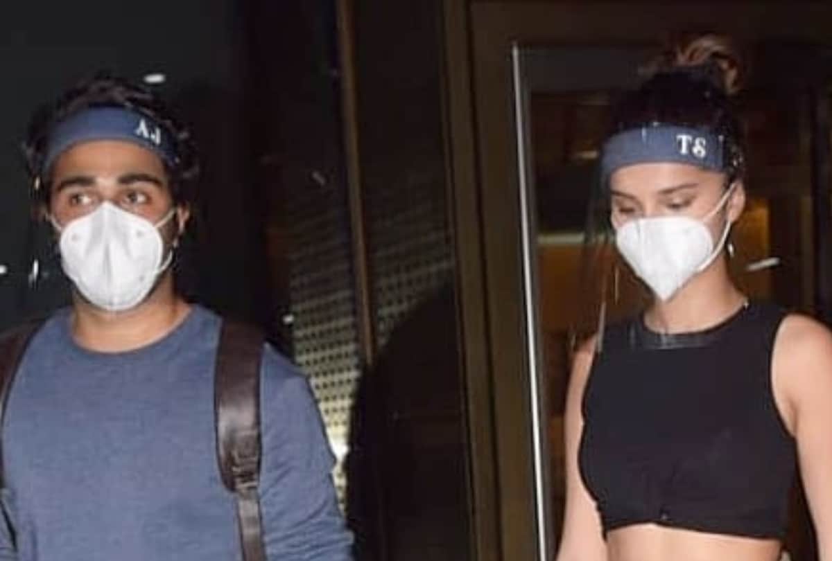 sharing photo from maldives vacation tara sutaria look impressive in airport look