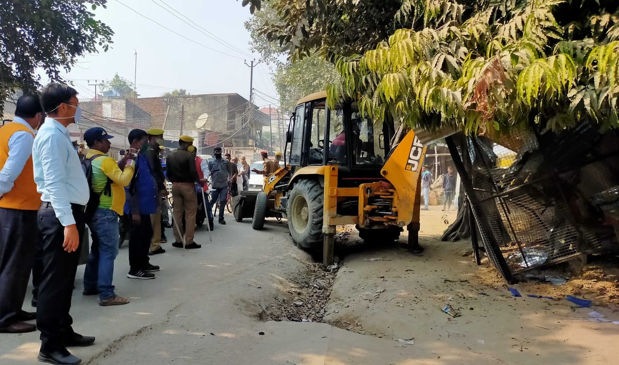 Encroachment removed on RTO route, nozzle