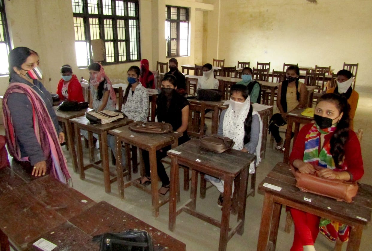 Only five percent of female students came to government women's college