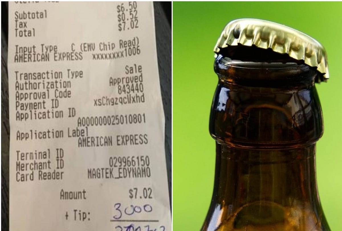 Bar customer gave 2 lakhs tip for 500 beers to bar owner Brendan ring