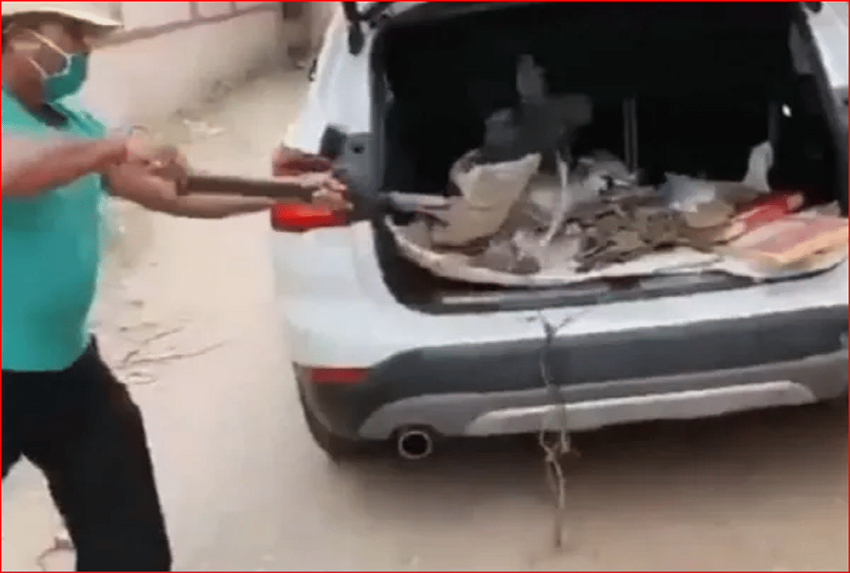 Ranchi owner frustrated with bmw car and decided to use his car to pick garbage watch video here